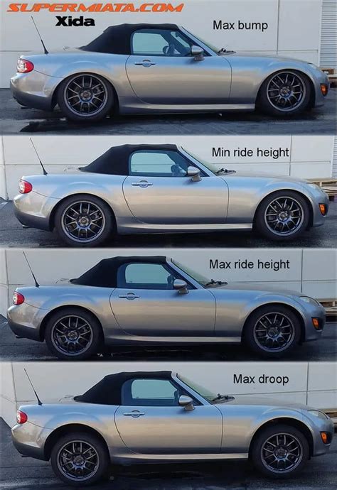 - Rear Top Mount: Aluminum with hardened rubber bushing; Rear Springs Rate: 6kg/mm. . Miata nc coilovers review